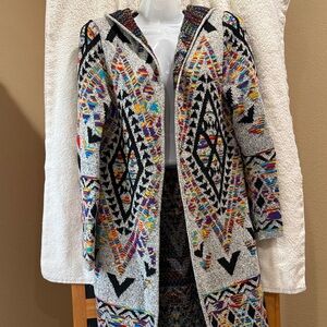 Colorful Geometric Women's Cardigan